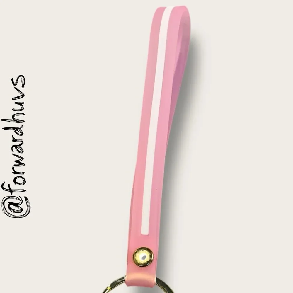 Hello Kitty Keychain – Pink Strap with Charms